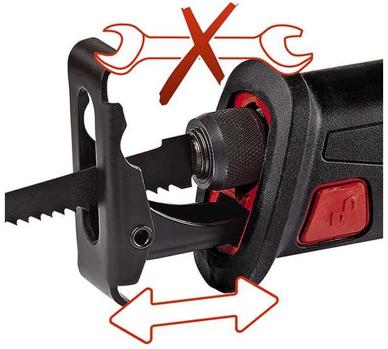 Пила сабельная аккумуляторная Einhell PXC TE-AP 18 Li, 18 В, ход 22 мм, 0-2600 мин, 100 мм, Quick + 1 акк. 4 Ач + ЗУ 4326300SET