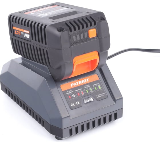 Устройство зарядное Patriot GL42, 40В платформа LCT, ток зарядки 2,0А, один слот 180301042