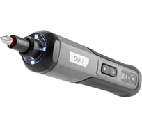 Отвертка аккумуляторная DELI DC160 (4В х 2Ач, 5Нм, 300об/мин, Type-C, набор бит 4 шт, коробка) 162800