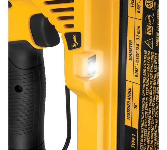Аккумуляторный гвоздезабивной пистолет Dewalt DCN890N, 18 В, c 2 АКБ 5 Ач и ЗУ, в кейсе DCN890P2-QW