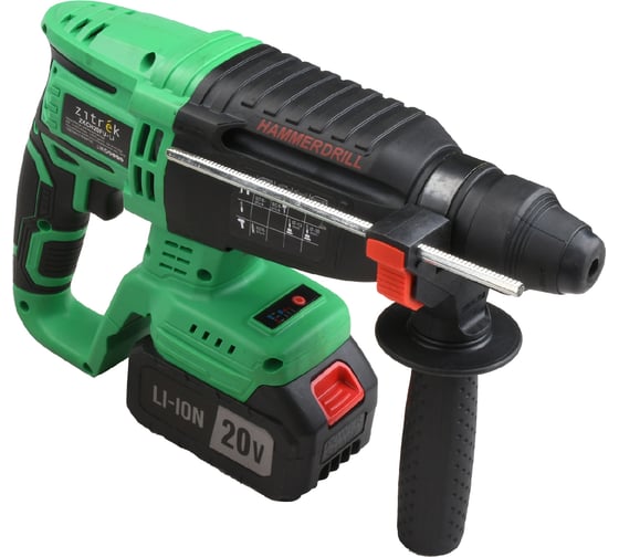 Перфоратор аккумуляторный бесщеточный Zitrek Destroyer Pro (20В, Li-Ion аккумулятор 4 Ач - 2шт, ЗУ, кейс) 063-4063
