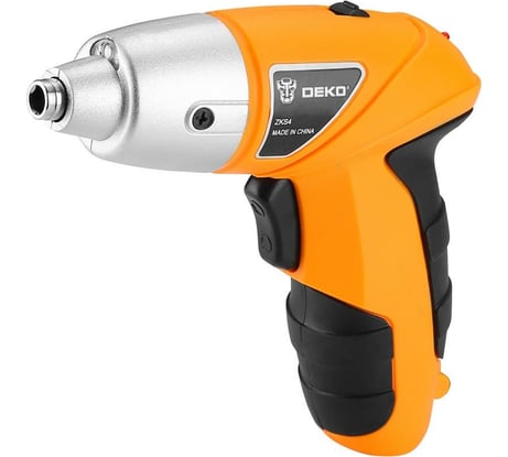 Аккумуляторная отвертка DEKO ZKS4, 4В, 0.6 Ач, з/у с набором оснастки 10 шт, 4 Нм 063-4113