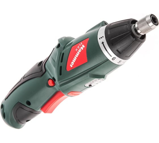 Аккумуляторная отвертка HAMMER Flex ACD3.6Li USB с набором бит 545454