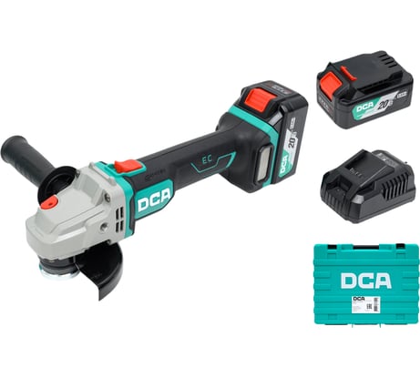 Угловая шлифовальная машина аккумуляторная DCA 2 АКБ 5 А*ч, в кейсе ADSM06-115 (TYPE FK)