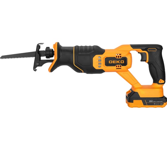 Сабельная пила аккумуляторная DEKO DKHS20, 20В, 2x2.5Ач 085-1129