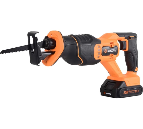 Cабельная пила аккумуляторная Вихрь АСП-20Li (в комплекте 1 АКБ и ЗУ) 72/25/4