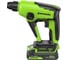 Перфоратор GreenWorks GD24SDS1, 24V, б/щет, 1.2 Дж, 4800уд/мин, 12 мм в бетоне, 1x2Ач, ЗУ, коробка 3803107VUA 1