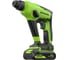 Перфоратор GreenWorks GD24SDS1, 24V, б/щет, 1.2 Дж, 4800уд/мин, 12 мм в бетоне, 1x2Ач, ЗУ, коробка 3803107VUA 5