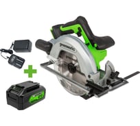 Дисковая пила GreenWorks GD24CS, 24V,б/щет, диск 185х20мм, 4500 об/мин, рез 63мм,1x4Ач,ЗУ, коробка 1500907VUB