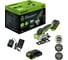 Угловая мини-шлифмашина GreenWorks GD24UCS, 24V, б/щет, 20000 об/мин,76 мм, рез 18 мм, 1x2Ач, ЗУ, коробка 3402007VUA 7