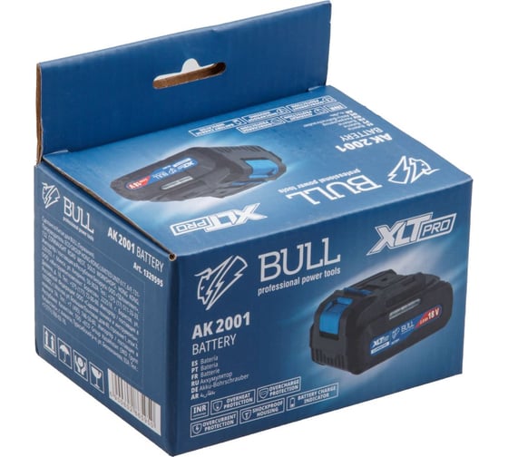 Аккумулятор BULL AK 2001 18.0 В, 2.0 А/ч, Li-Ion XLTpro 1329595