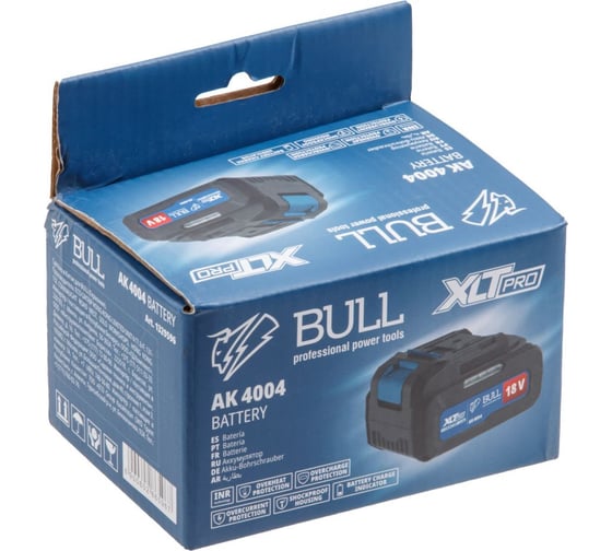 Аккумулятор BULL AK 4004 18.0 В, 4.0 А/ч, Li-Ion XLTpro 1329596
