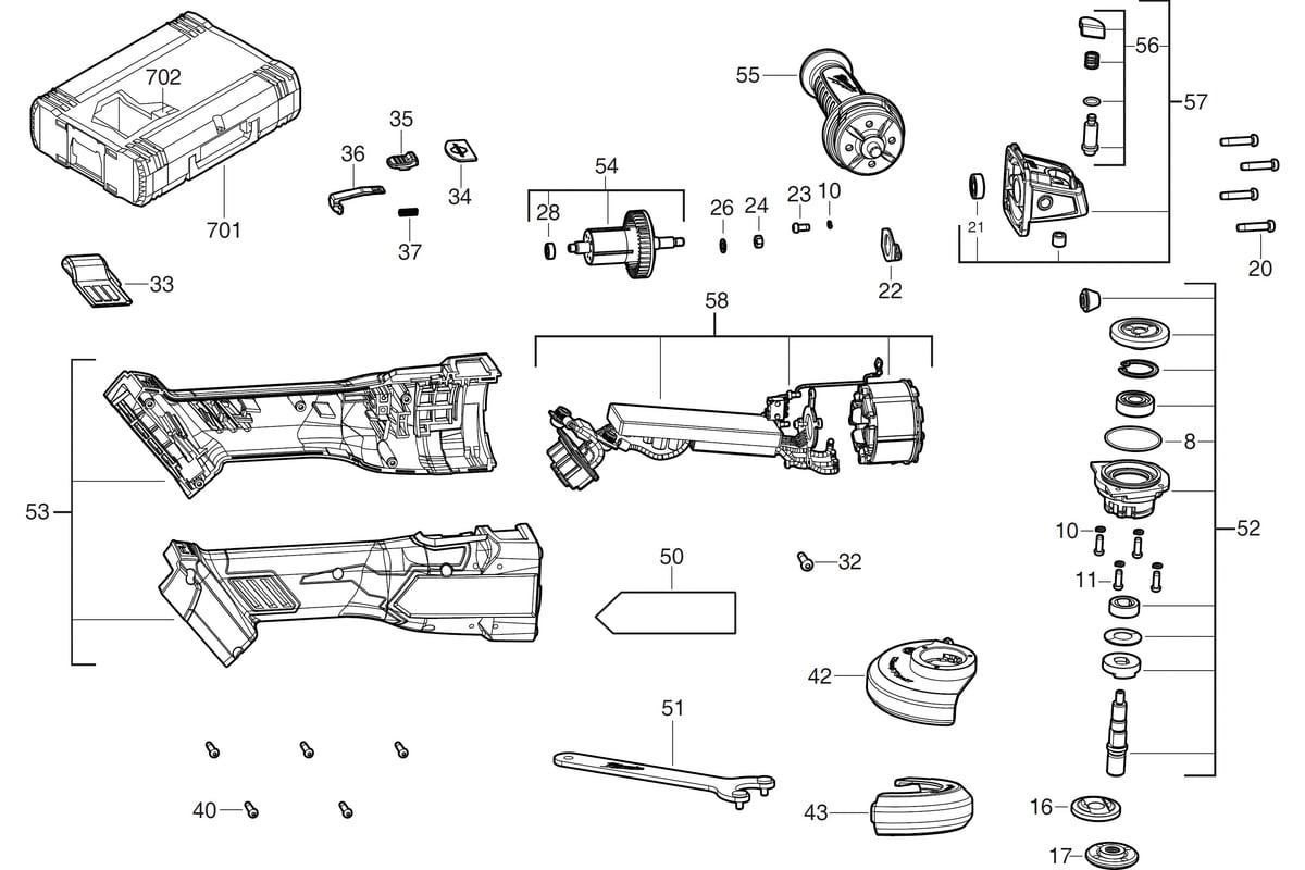 Аккумуляторная угловая шлифмашина Milwaukee M18 FSAG125XB-502X FUEL  4933478430