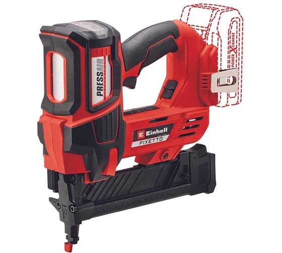 Скобозабиватель аккумуляторный Einhell PXC FIXETTO 18/38 S, 18В, скобы 10-38x5.7мм, без АКК и ЗУ 4257785