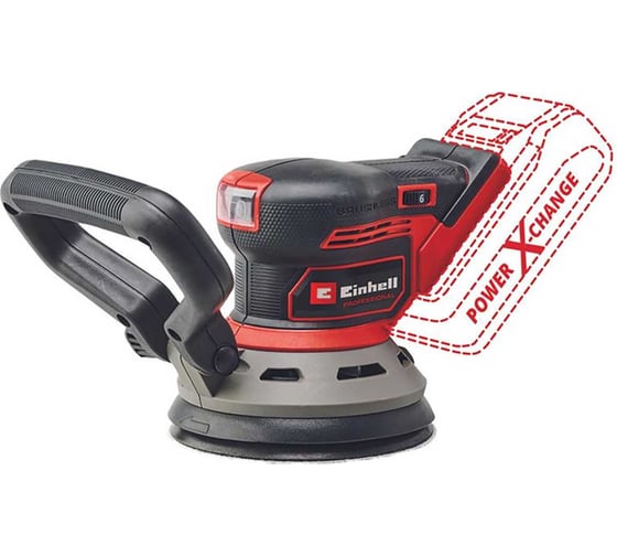 Шлифмашина эксцентриковая Einhell PXC TP-RS 18/32 Li BL, 18В, 125мм, 3.2мм, без АКК и ЗУ 4462020