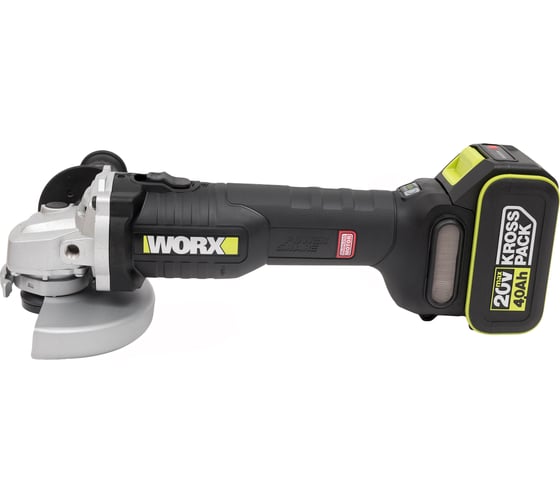 Аккумуляторная угловая шлифмашина WORX Professional WU809.3