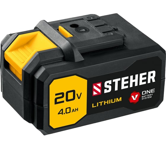 Аккумуляторная батарея STEHER 20В, 4 Ач, Li-Ion тип V1 V1-20-4 1