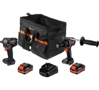 Набор из двух инструментов Anycons: ударная дрель шуруповерт 150 Нм, ударный гайковерт 380 Нм AC-ST202