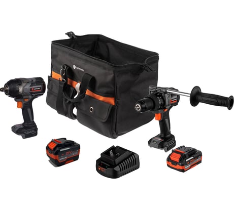 Набор из двух инструментов Anycons: ударная дрель шуруповерт 150 Нм, ударный гайковерт 850 Нм AC-ST205