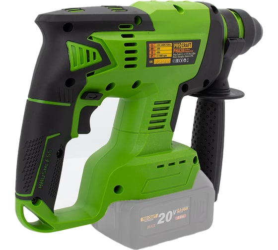 Перфоратор аккумуляторный PROCRAFT Universal PHA-20 (БЕЗ АКБ и ЗУ) SDS, 3Дж PHA20