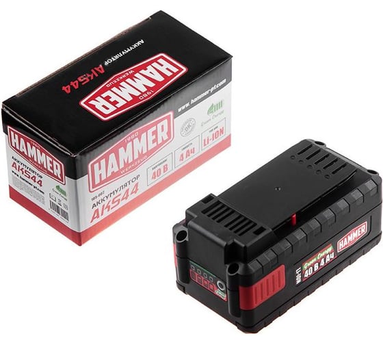 Аккумулятор для садовой техники AKS44 (40 В; 4 Ач; Li-Ion) Hammer 641221