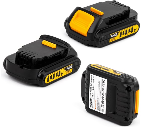 Аккумулятор для DeWalt TopON DCB 14.4В, 2.0Ah, Li-ion, PN: DCB143 TOP-PTGD-DE-14.4-2.0