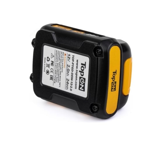 Аккумулятор для DeWalt TopOn DCD 12V 2.0Ah (Li-ion) PN: DCB127 TOP-PTGD-DEW-12-2.0