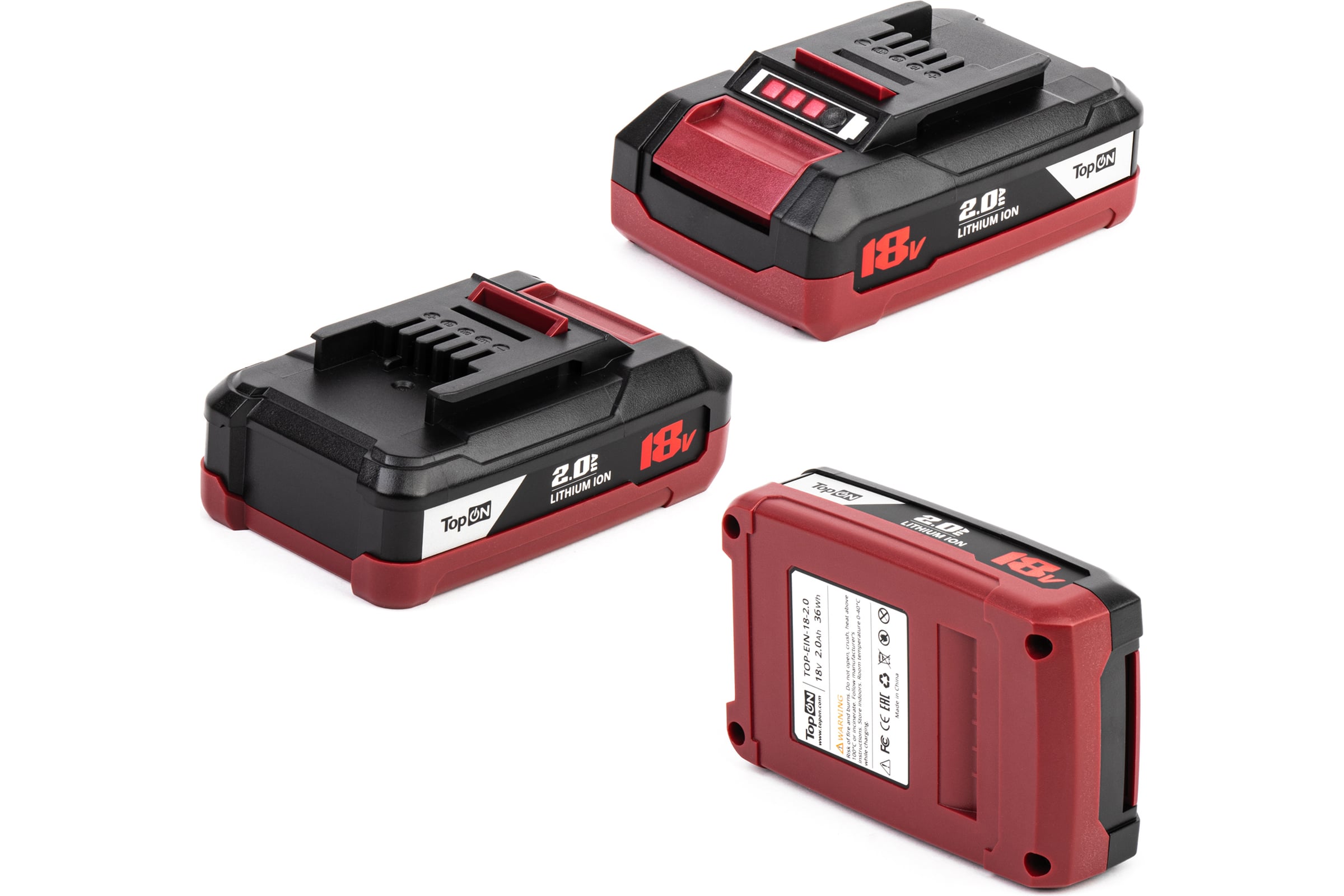 Аккумулятор TopON для Einhell 18V 2.0Ah (Li-ion) PN: PXC TOP-EIN-18-2.0 — фото 3