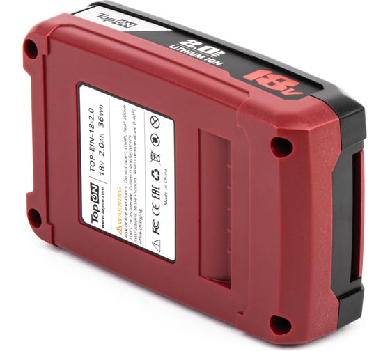 Аккумулятор TopON для Einhell 18V 2.0Ah (Li-ion) PN: PXC TOP-EIN-18-2.0