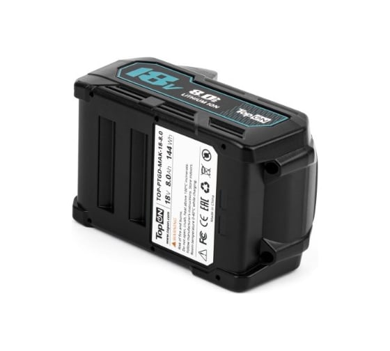 Аккумулятор TopOn BL1860B 18V 8.0Ah (Li-ion) PN: 197422-4 TOP-PTGD-MAK-18-8.0