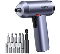 Шуруповерт с набором бит Ugreen UT118 Electric Screwdriver Set серый 15712_