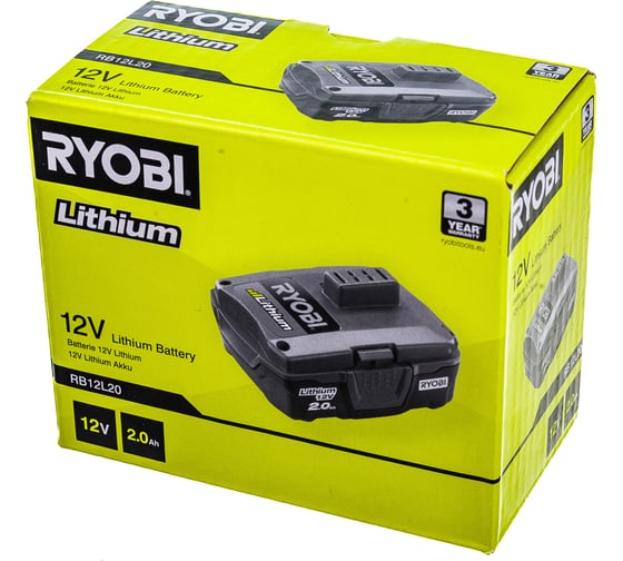 Аккумулятор RB12L20 (12В; 2А*ч; Li-Ion) Ryobi 5133005089