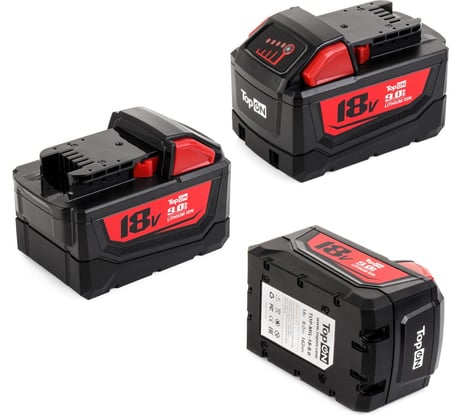 Аккумулятор TopON для Milwaukee 18V 9.0Ah (Li-ion) PN: M18 B9 TOP-MIL-18-9.0