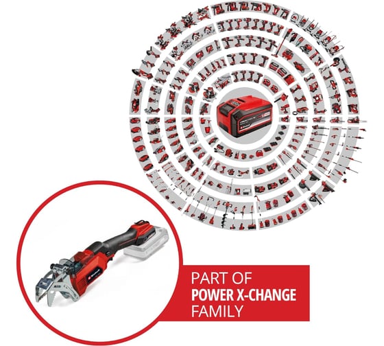 Пила аккумуляторная для веток Einhell PXC GE-GS 18/150,18В, Quick замена оснастки, пр.до 100мм, без АКК 3408290