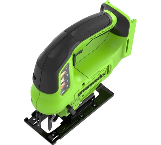 Лобзик аккумуляторный GreenWorks GD24JS90, 24В, б/щет., 90 мм, 0-3000 об/мин, 4 ст.маятник, LED, без АКБ и ЗУ 3601707