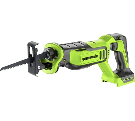 Пила сабельная аккумуляторная GreenWorks GPT-BLRS-1, 24В, б/щет., 0-3000 об/мин, рез 115 мм дер., без АКБ и ЗУ 1200607