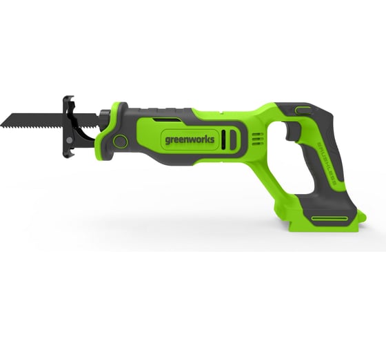 Пила сабельная аккумуляторная GreenWorks GPT-BLRS-1, 24В, б/щет., 0-3000 об/мин, рез 115 мм дер., без АКБ и ЗУ 1200607