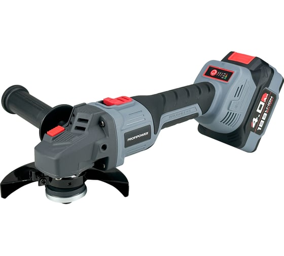 Аккумуляторная УШМ бесщеточная Profipower MKDGA-18V Li-ion-2шт, 4Ач, 125 мм, 0-8500 об/мин, З/У, кейс E0080