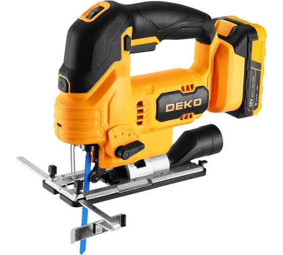 Лобзик аккумуляторный DEKO DKJS20V Max в кейсе , 20В, 1x2.0Ач 085-1327