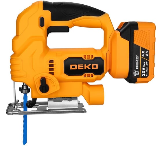 Лобзик аккумуляторный DEKO DKJS20E, 20В, 1x4.0Ач 083-1124