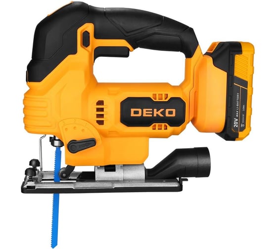 Лобзик аккумуляторный DEKO DKJS20 Max , 20В ,1x3.0Ач 083-1126