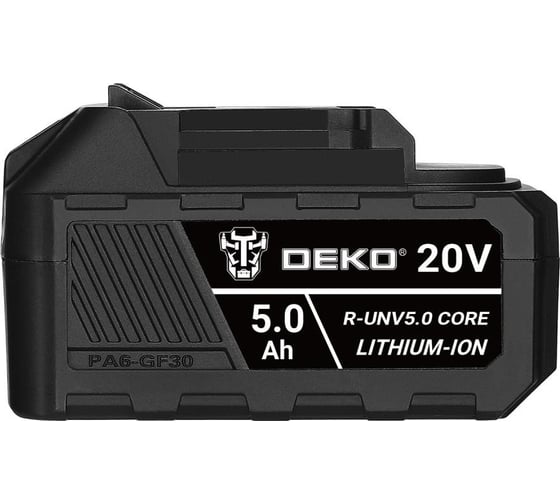 Аккумулятор DEKO R-UNV5.0 CORE, Li-ion, 20В, 5.0А*ч 083-1016