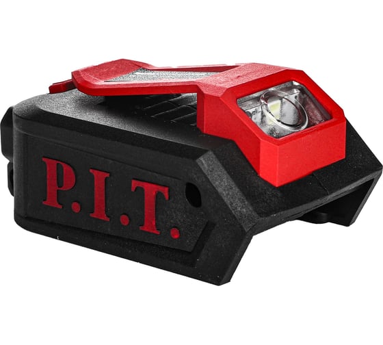 Адаптер для зарядки мобильного устройств P.I.T. (20В, аккум.OnePower, порты USB/Type-C, фонарик) PAD20H-3A 1