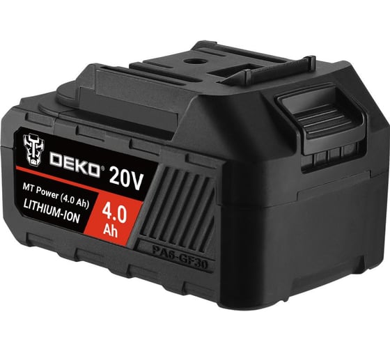 Аккумулятор MT Power Li-ion, 20В, 4.0А_ч, с повышенной токоотдачей, разъём UNV DEKO 084-1064