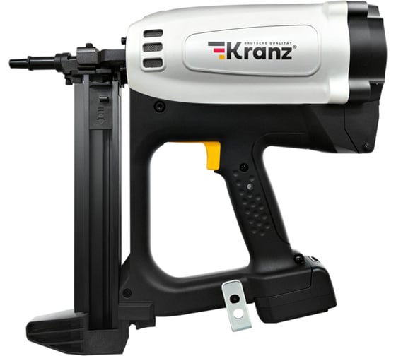 Пистолет гвоздезабивной газовый монтажный KRANZ GN100, 100Дж, длина гвоздей 15-40мм, диаметр 2,7-3мм KR-16-1655