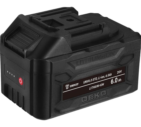 Аккумулятор DEKO UNV6.0 STD, Li-ion, 20В, 6.0Ач 085-1086