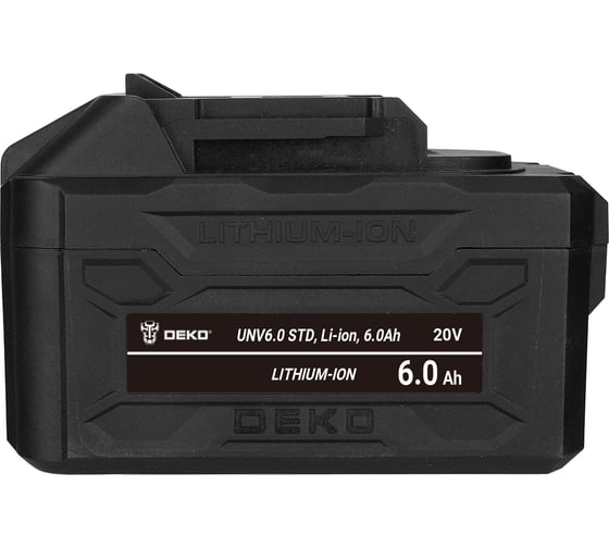 Аккумулятор DEKO UNV6.0 STD, Li-ion, 20В, 6.0Ач 085-1086