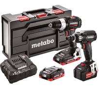 Набор аккумуляторных инструментов Metabo Combo Set SB18LTBLSE+SSW400LTXBLSE 685221960