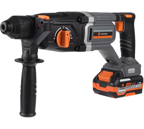 Бесщеточный перфоратор Anycons, 2,8 Дж, 21В, 2 акб, AC-H509 SDS+ AC-H5092