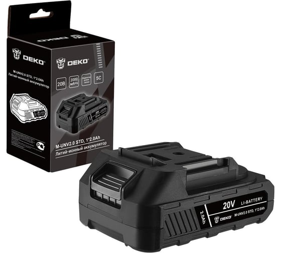 Аккумулятор DEKO M-UNV2.0 STD, Li-ion, 20В, 1x2.0Ач 081-1015